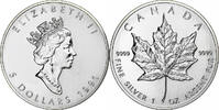 Canada 5 Dollars Elizabeth II, Royal Canadian Mint, Silver -