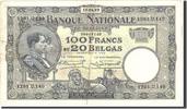 Belgium 100 Francs-20 Belgas Banknote, 1929-04-10, KM:102 -