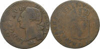 France Sol Louis XVI, Sol ou sou, Lyon, Double-strike, Copper -