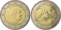 Monaco 2 Euro Albert II, Paris, Bi-Metallic, Gadoury:MC196 -