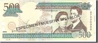 Dominican Republic 500 Pesos Oro Banknote, Undated, KM:172s2 -