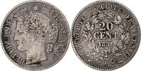 France 20 Centimes Cérès, Paris, Silver, Gadoury:303 -