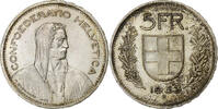 Switzerland 5 Francs Bern, Silver, KM:40 -