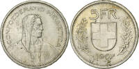 Switzerland 5 Francs Bern, Silver, KM:40 -