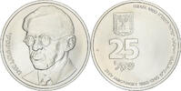 Israel 25 Sheqel Zeev Jabotinsky, Ottawa, Silver, KM:114.1 -