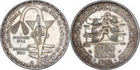 West African States 5000 Francs Silver, KM:11 -