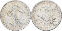 France 50 Centimes Semeuse, Paris, Silver, Gadoury:420 -