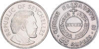 Seychelles 25 Rupees Elizabeth II, British Royal Mint, Silver Jubilee -