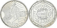 France 10 Euro Paris, Semeuse, Silver, KM:1580 -
