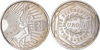 France 10 Euro Semeuse, Silver -
