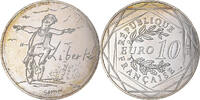 France 10 Euro Sempé Liberté Printemps, Silver -