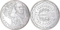 France 10 Euro Martinique, Silver -