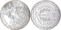 France 10 Euro Haute-Normandie, Silver -