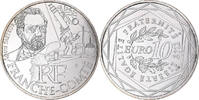 France 10 Euro Franche-Comté, Silver -