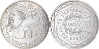 France 10 Euro Provence Alpes Côte d'Azur, Silver -