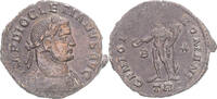 Fraction Æ Coin, Diocletian, Trier, Bronze, RIC:278a -