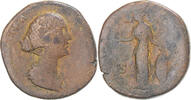 Sestertius Coin, Faustina II, Rome, Bronze, RIC:1367 -