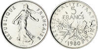 France 5 Francs Coin, Semeuse, Paris, série FDC, Cupronickel -