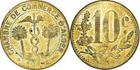 Algeria 10 Centimes Coin, Chambre de commerce, ESSAI, Brass -