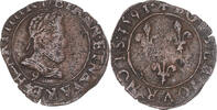 France Double Tournois Coin, Henri IV, Rennes, Copper -