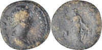 Sesterz Coin, Diva Faustina I, Rome, Bronze, RIC:1105a -