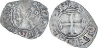 France Denier Tournois Coin, Charles VI, 1st emission -