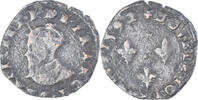 France Double Tournois Coin, Charles X, Troyes, Copper -