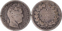 France 2 Francs Coin, Louis-Philippe, Rouen, Silver -