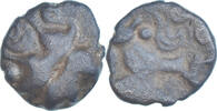 Bronze aux boeufs adossés Coin, Ambiani, Bronze -