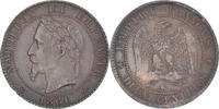 France 2 Centimes Coin, Napoleon III, Bordeaux, Bronze -