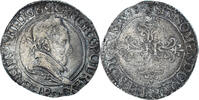 France Franc au Col Plat Coin, Henri III, Dijon, Tréflée -