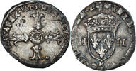 France 1/4 Ecu Coin, Henri IV, Montpellier, Very rare -