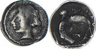 Obol Coin, Campania, Neapolis, Silver, SNG-Cop:397-8 -