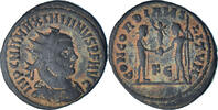 Fraction Æ Coin, Maximianus, Cyzicus, Bronze, RIC:16b -