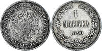 Finland Markka Coin, Alexander III, Helsinki, Silver, KM:3.2 -