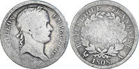 France 2 Francs Coin, Napoleon I, Paris, Silver, KM:680.1 -