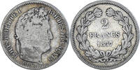 France 2 Francs Coin, Louis-Philippe, Rouen, Silver -