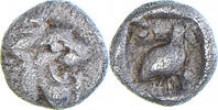 Tetartemorion Coin, Caria, Mylasa, Silver -