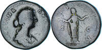 Sesterz Coin, Faustina II, Rome, Bronze, RIC:1654 -