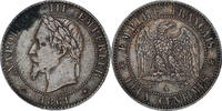 France 2 Centimes Coin, Napoleon III, Paris, Bronze -