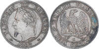 France 2 Centimes Coin, Napoleon III, Bordeaux, Bronze -
