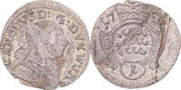 German States Kreuzer Coin, WURTTEMBERG, Karl Eugen, Stuttgart -