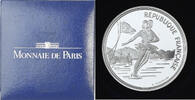 France 100 Francs Coin, 1992 Olympics, Albertville, Figure skating -