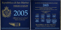 San Marino Set 1 ct. - 5 Euro Série Divisionnelle, Coin Card .BU -