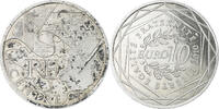 France 10 Euro Centre, Paris, Silver -