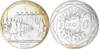 France 10 Euro Pièce d'Histoire - D'Artagnan, Paris, Silver -