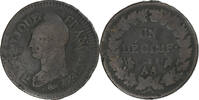France 1 Décime Dupré, Metz, Avers 5 Centimes, Bronze -