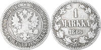 Finland Markka Alexander II, Helsinki, Silver, KM:3.1 -