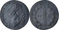 France 12 deniers françois Louis XVI, Lyon, 2e sem -