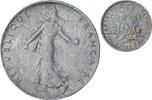 France 50 Centimes Semeuse, Paris, Silver, KM:854 -